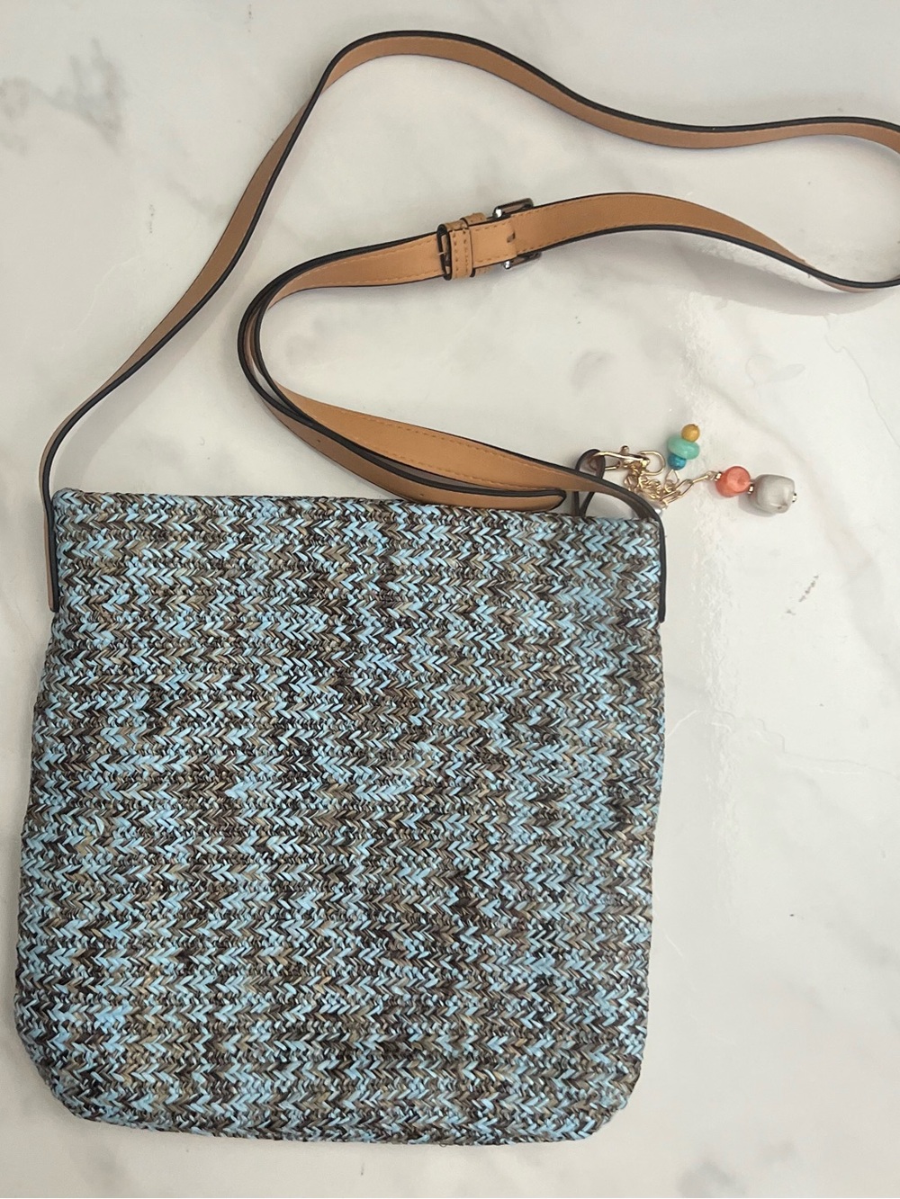 Vera Bradley Straw Crossbody NWT - Picture 6 of 9